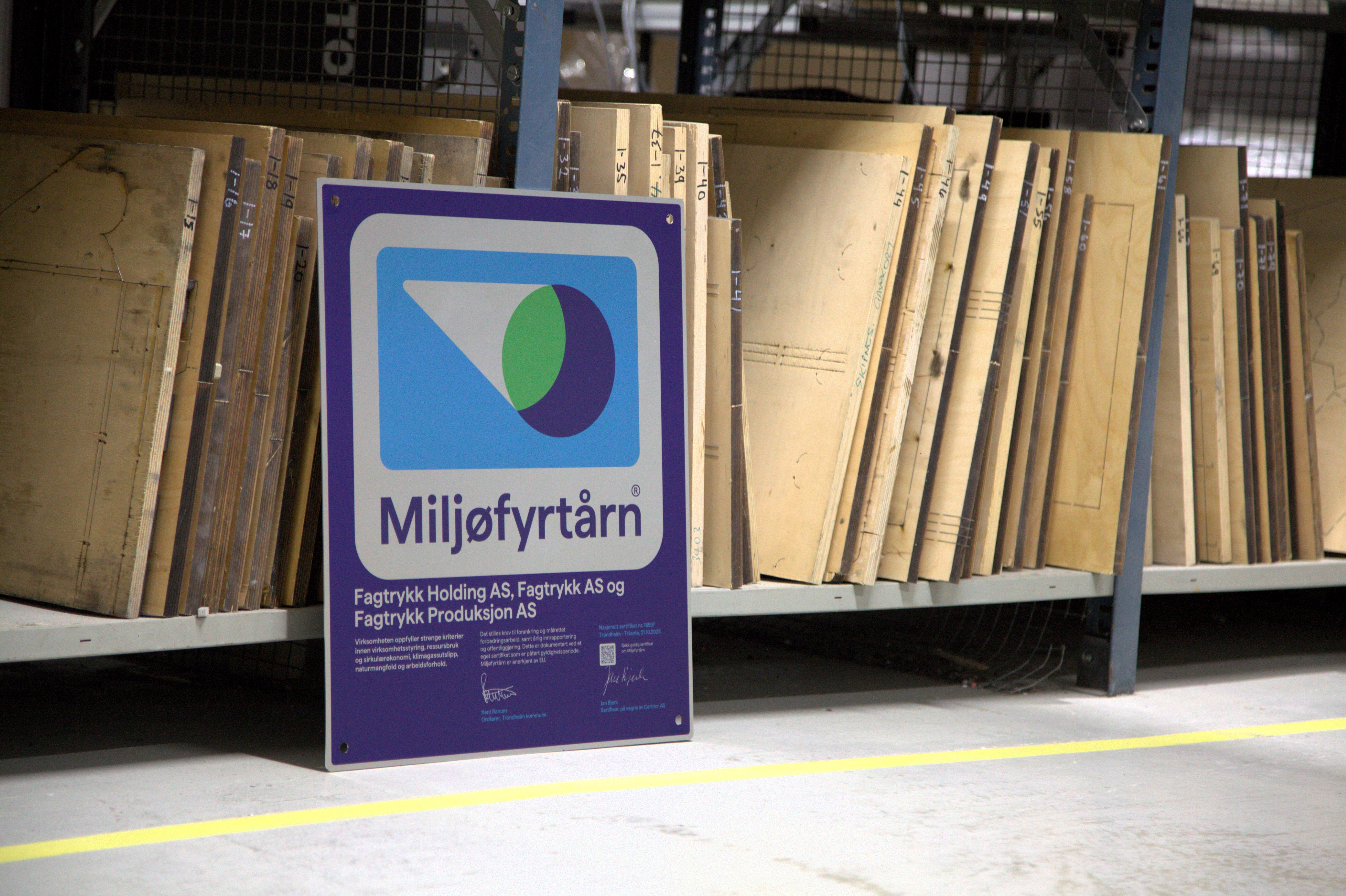 Vi er Miljøfyrtårn-sertifisert